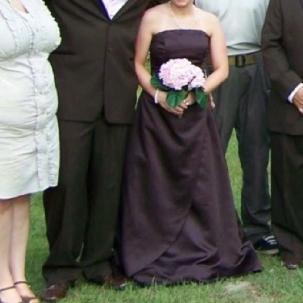 David's Bridal Strapless dress size 2